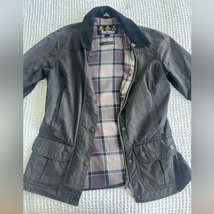 Barbour Charcoal Jacket with Checkered Lining